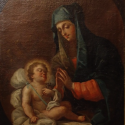 18th century Italian Oil Painting Madonna and Child