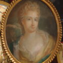 C1700 Pastel on Paper on Canvas Portrait of a Young Lady